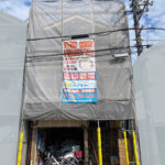 足場設置完成写真／大阪市住吉区・東住吉区の外壁･屋根塗装専門店　ペイントプロ