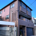ピンク色の家2 施工事例大阪市住吉区外壁塗装はペイントプロ