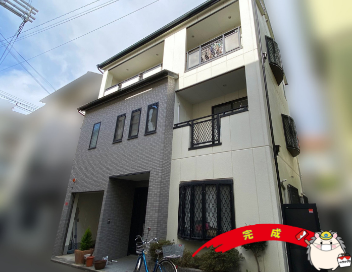 大阪市阿倍野区　Ｓ様邸　外壁塗装・屋根塗装工事